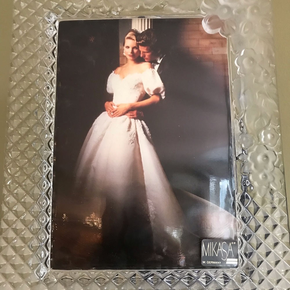 Mikasa Crystal & Frosted Glass Photo Frame